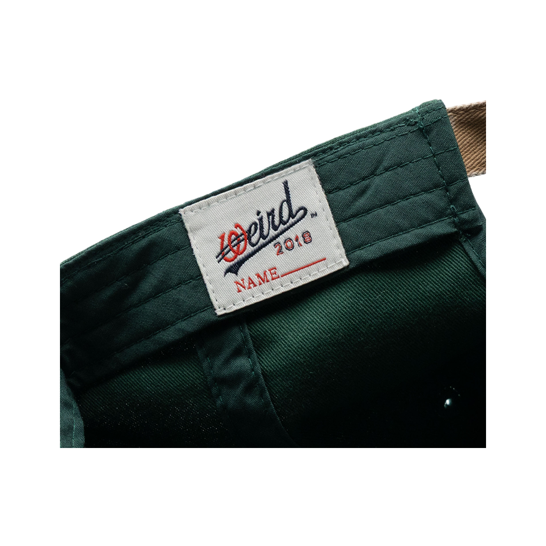 위얼드월드 위얼드 타워 피그먼트 배색 볼캡 그린(Weird World Weird Tower Pigment Color Block Ball Cap Green) - 5