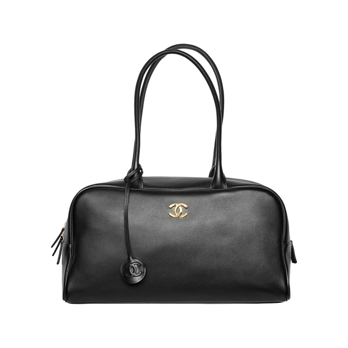 샤넬 라지 볼링 백 카프스킨 & 골드 메탈 블랙(Chanel Large Bowling Bag Calfskin & Gold Black) - 1