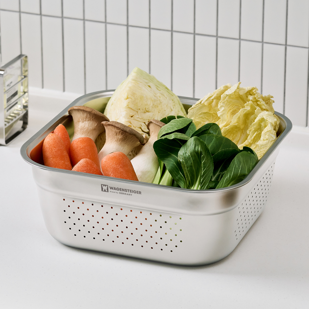 바겐슈타이거 스텐 304 워시볼 8L (드레인)(WAGENSTEIGER Stainless Wash Bowl 8L Drain) - 4