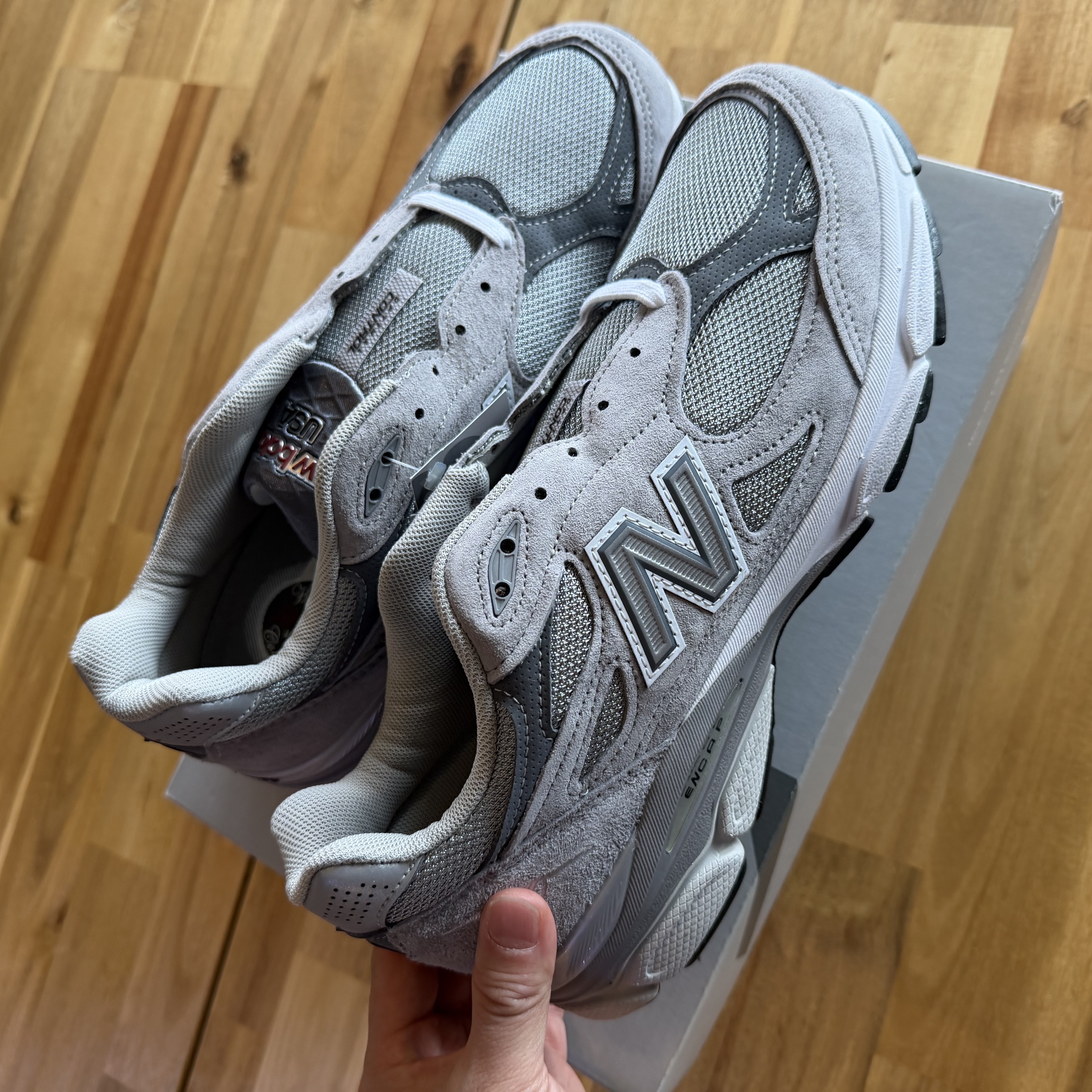 New Balance 990v3 Made in USA Grey - D Standard 착용 스타일