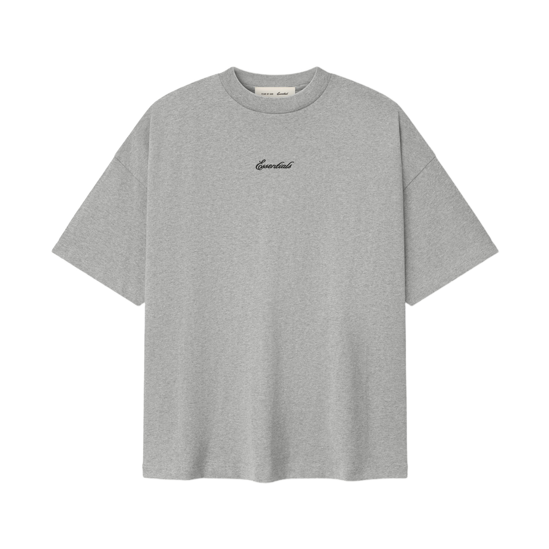 - Essentials Signature 90s Short Sleeve T-Shirt Concrete Heather - 26SS