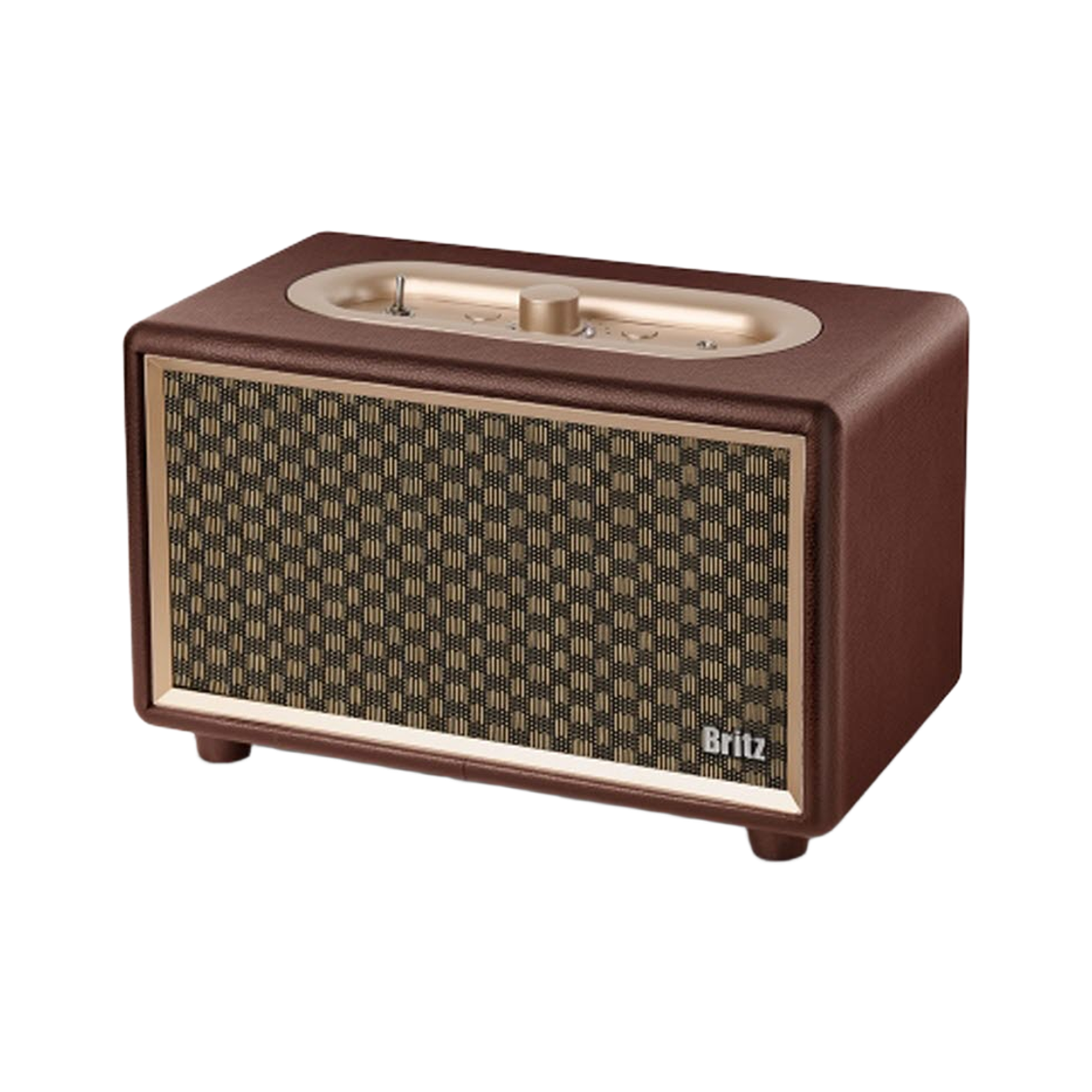 브리츠 레트로 블루투스 스피커 프리미엄 20W BA-RS2(Britz BA-RS2 Vintage Classic Bluetooth Speaker: 20W High-Output Home Audio) - 3
