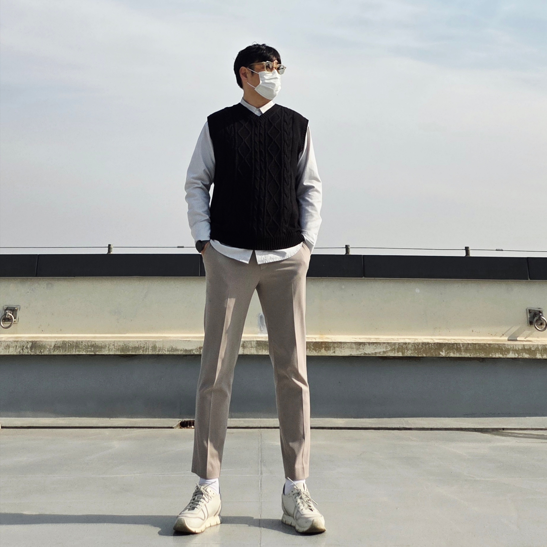 Buttero Carrera Men White 착용 스타일 - 3