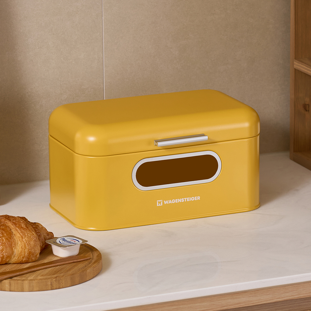 바겐슈타이거 브레드 박스 머스타드 주방 식탁 보관함(WAGENSTEIGER Bread Box (Mustard)) - 6