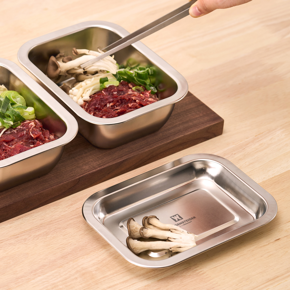 바겐슈타이거 스텐 사각 트레이세트 모듈 1호(WAGENSTEIGER Stainless Modular Square Tray Set No.1) - 5