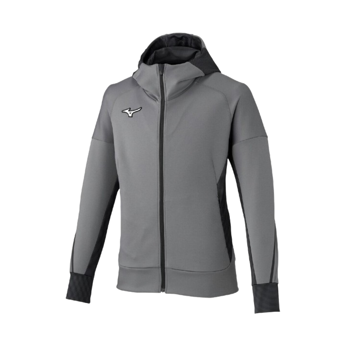 32MCD00508 Mizuno Peach Touch Sweat Hoodie Charcoal Grey