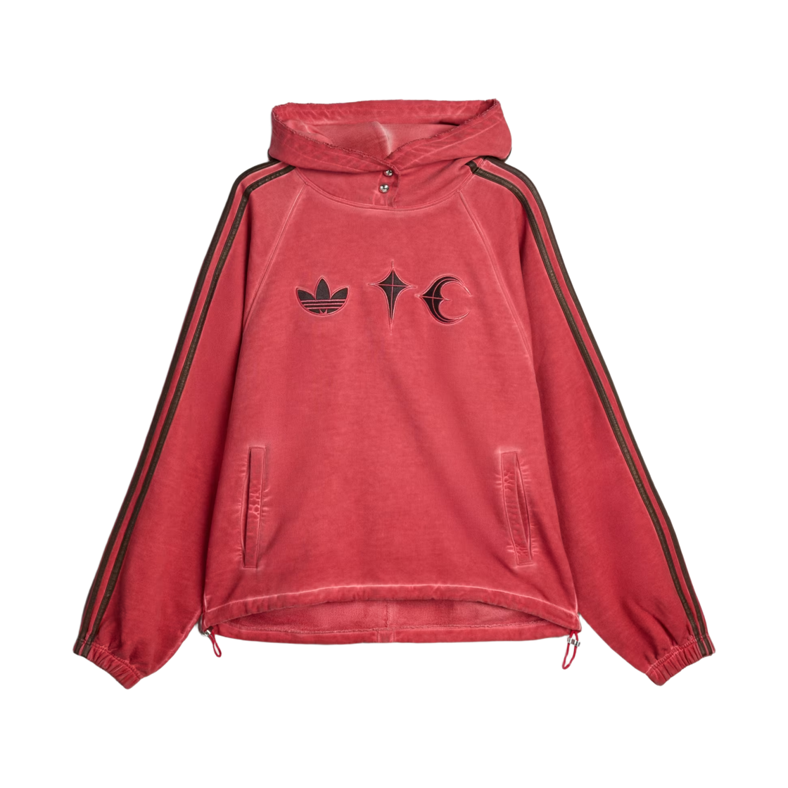 아디다스 x 떠그 클럽 스웨트 후드 파워 레드 - US 사이즈(Adidas x Thug Club Sweat Hoodie Power Red - US Sizing)