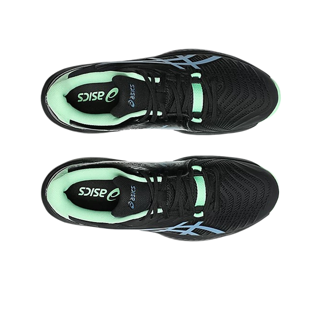 아식스 코트 컨트롤 FF 4 블랙 사바 블루  - D 스탠다드(Asics Court Control FF 4 Black Saba Blue - D Standard) - 2