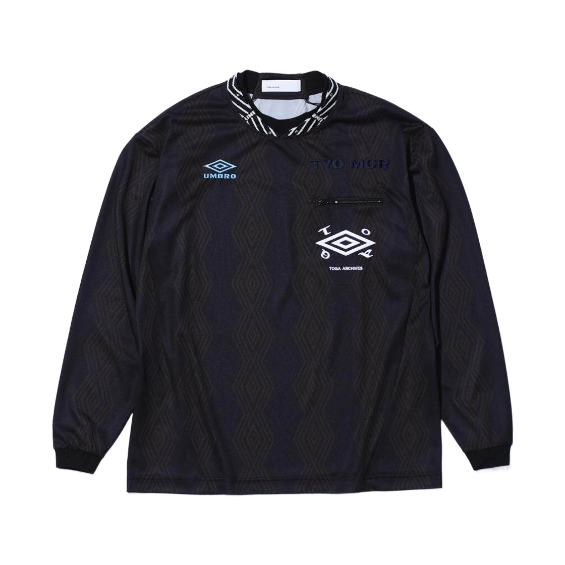 토가 x 엄브로 게임 롱슬리브 셔츠 블랙(Toga x Umbro Game L/S Shirt Black) - 1