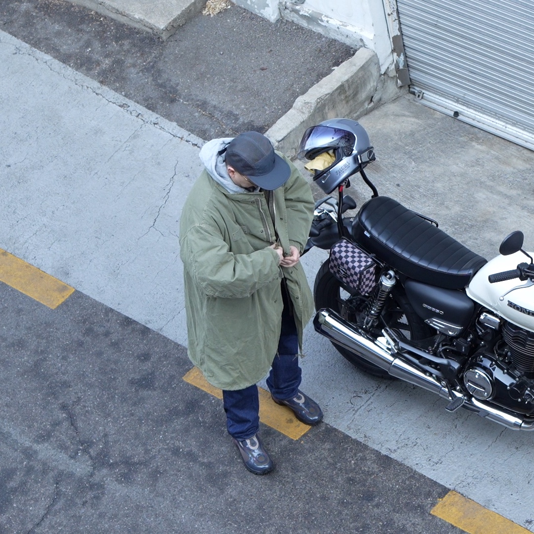 Freak's Store M-65 Liner Set Faded Olive 착용 스타일
