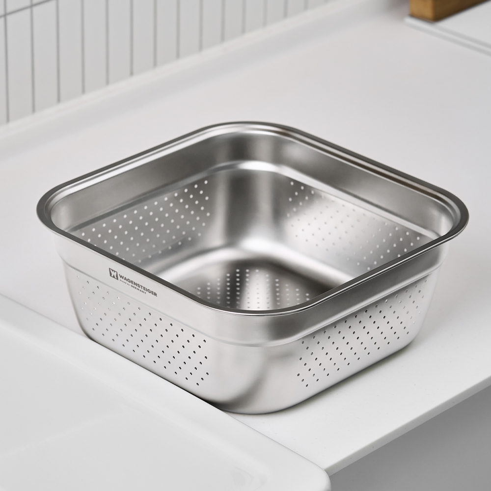 바겐슈타이거 스텐 304 워시볼 8L (드레인)(WAGENSTEIGER Stainless Wash Bowl 8L Drain) - 3