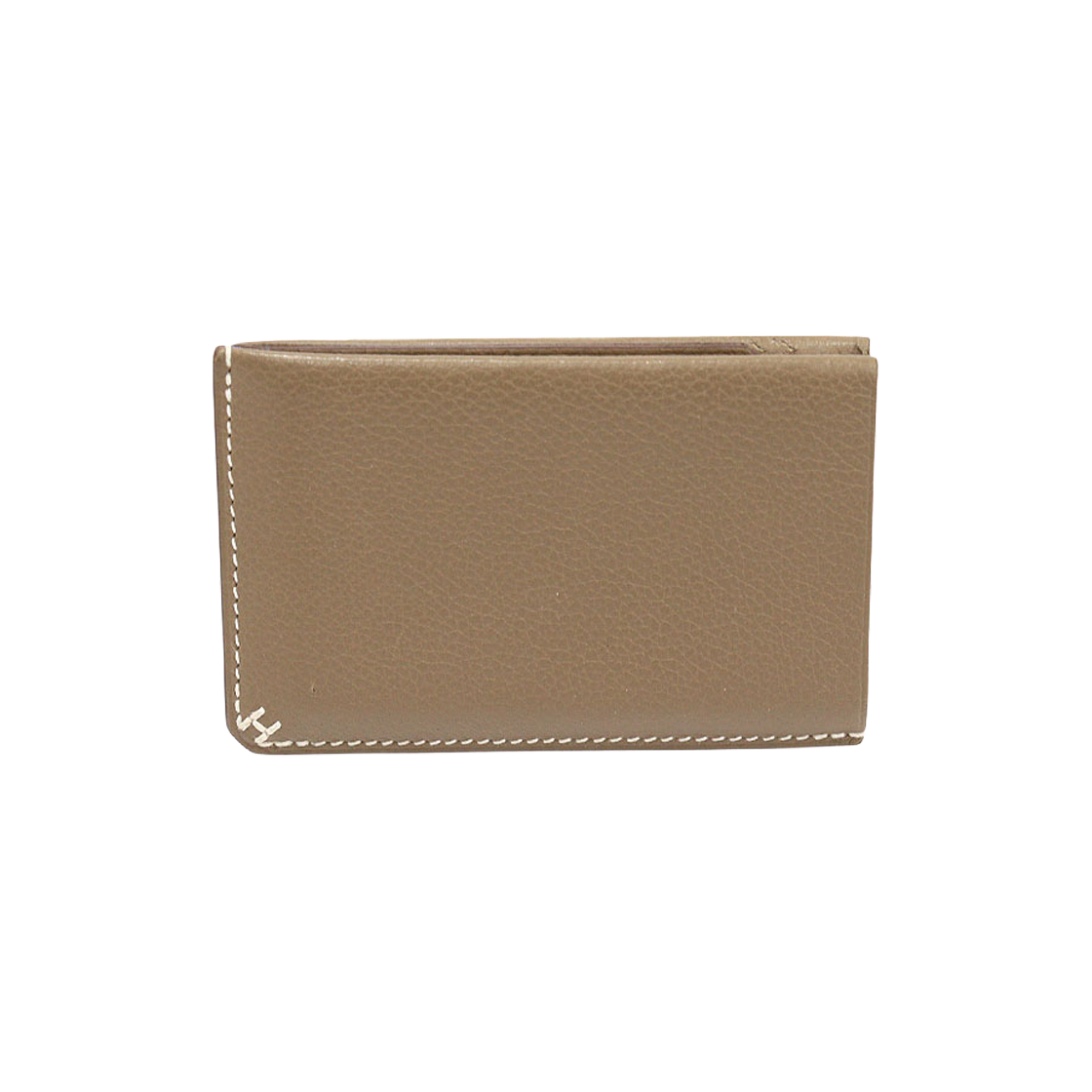 에르메스 H084859CA18 에토프 에버컬러 카프스킨 H Sellier 카드 홀더 (W각인)(Hermes H084859CA18 Etoupe Evercolor Calfskin H Sellier Card Holder (W Engraving)) - 1