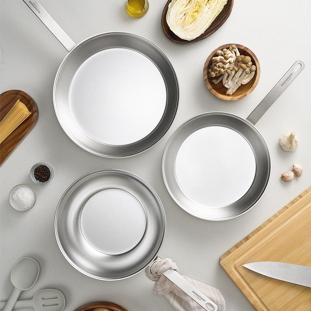 바겐슈타이거 로스탈 통5중 무연마 316 스텐 프라이팬 28cm(WAGENSTEIGER Lostal 5-Ply Abrasive-Free 316 Stainless Steel Frying Pan (28cm)) - 3
