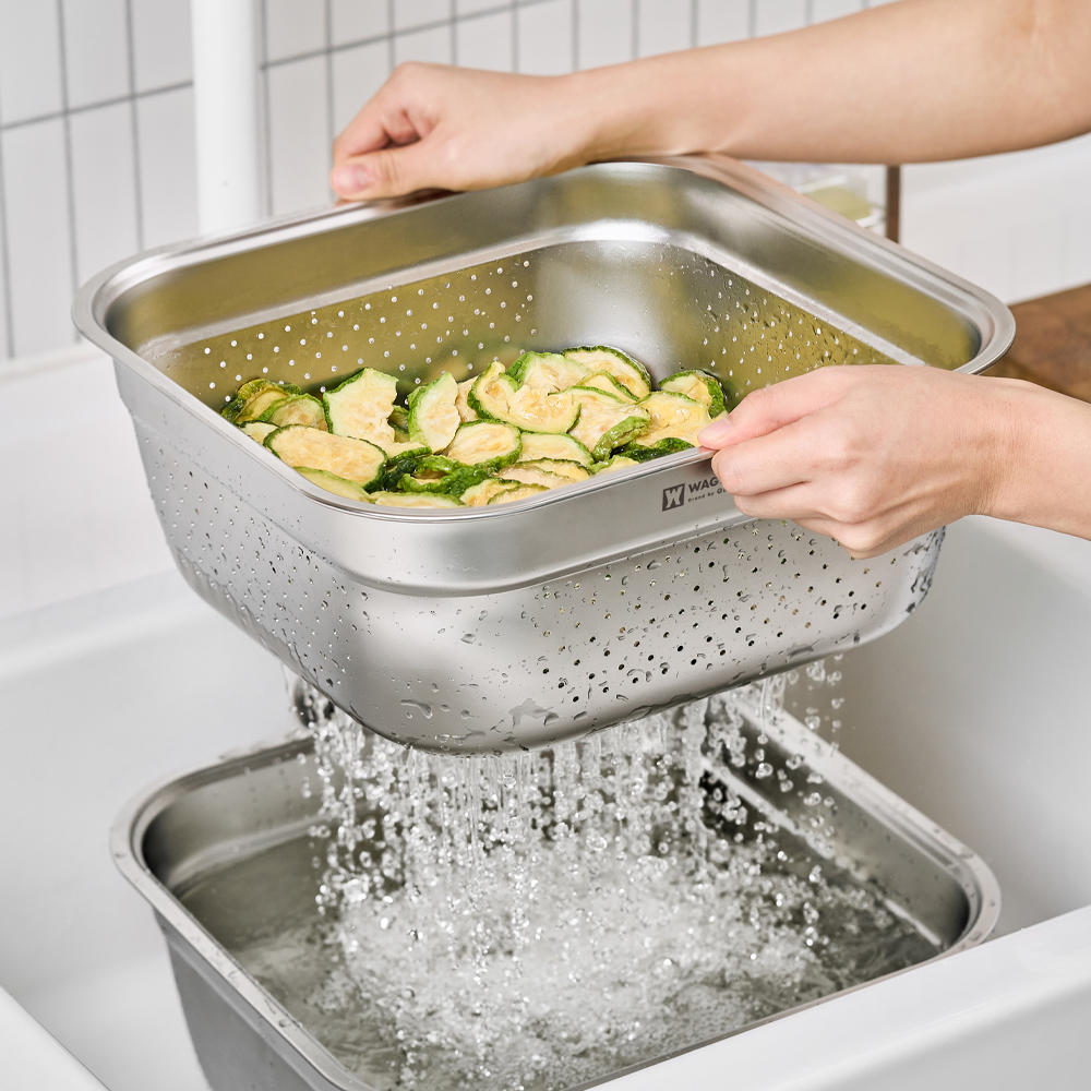 바겐슈타이거 스텐 304 워시볼 8L 2종세트(WAGENSTEIGER Stainless Wash Bowl 8L 2pc Set) - 3