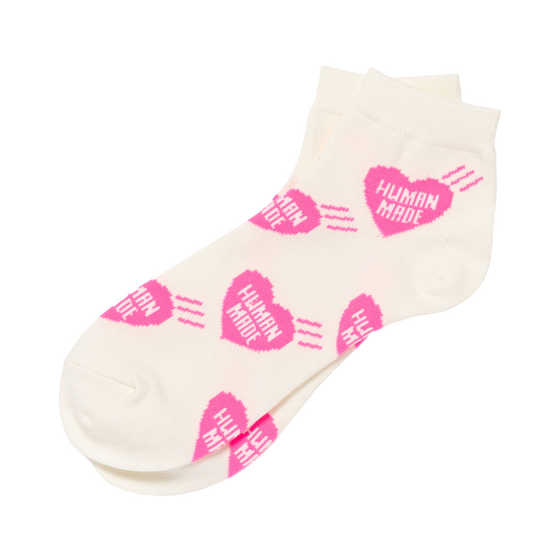 HM31GD059 Human Made Heart Short Socks Pink