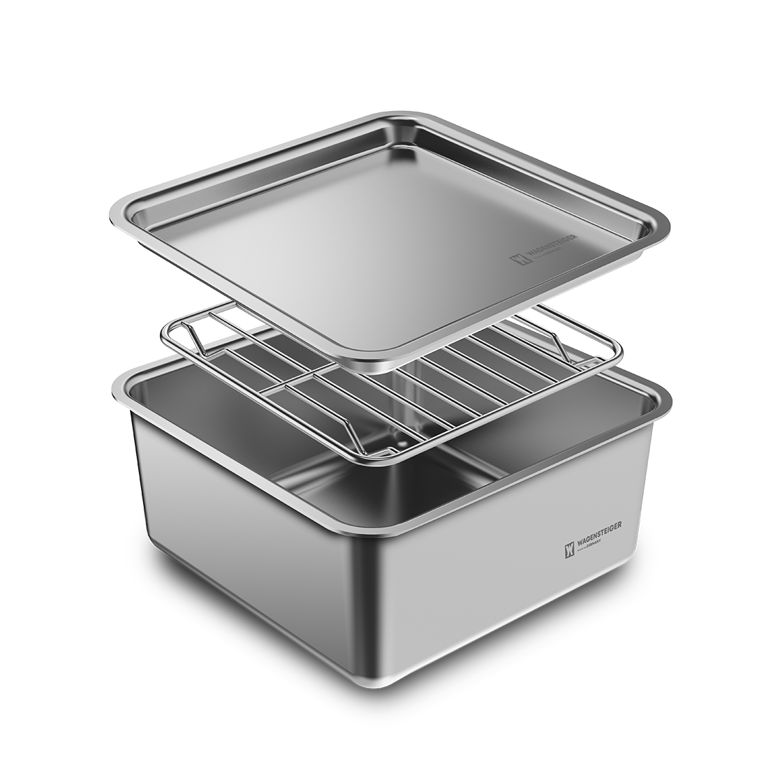 GUUDWA0490 WAGENSTEIGER Quatrat Stainless 304 Canister Shallow - M 750ml
