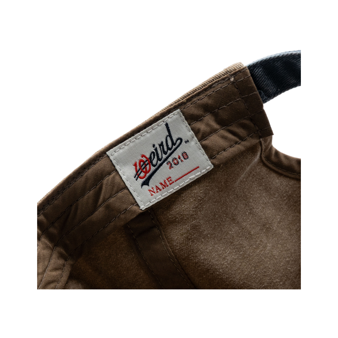 위얼드월드 아크로고 피그먼트 배색 볼캡 브라운(Weird World Acro Logo Pigment Color Block Ball Cap Brown) - 5