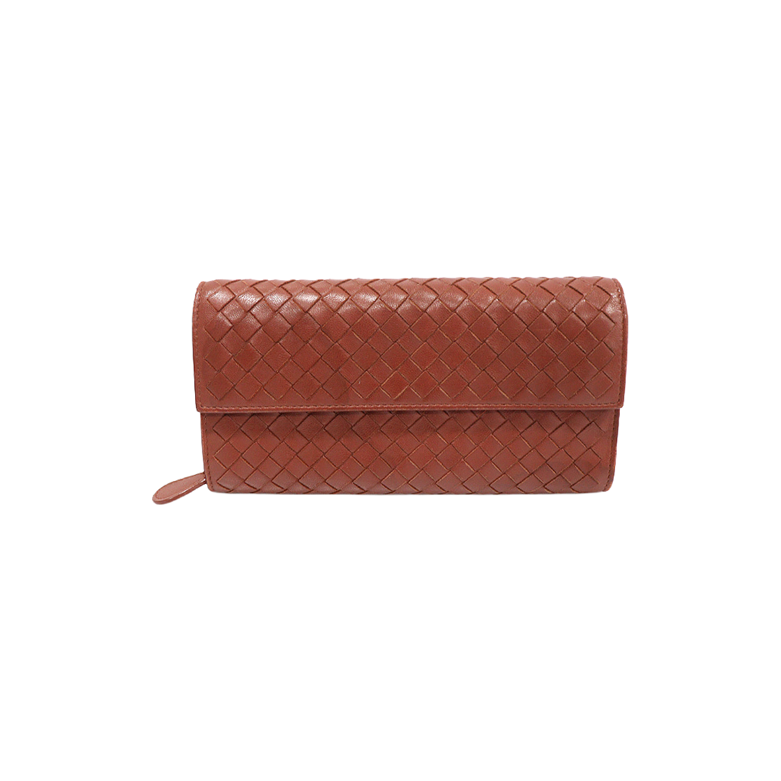 ITHDW8KFLOG2 Bottega Veneta Brown Intrecciato Nappa Continental Flap Wallet