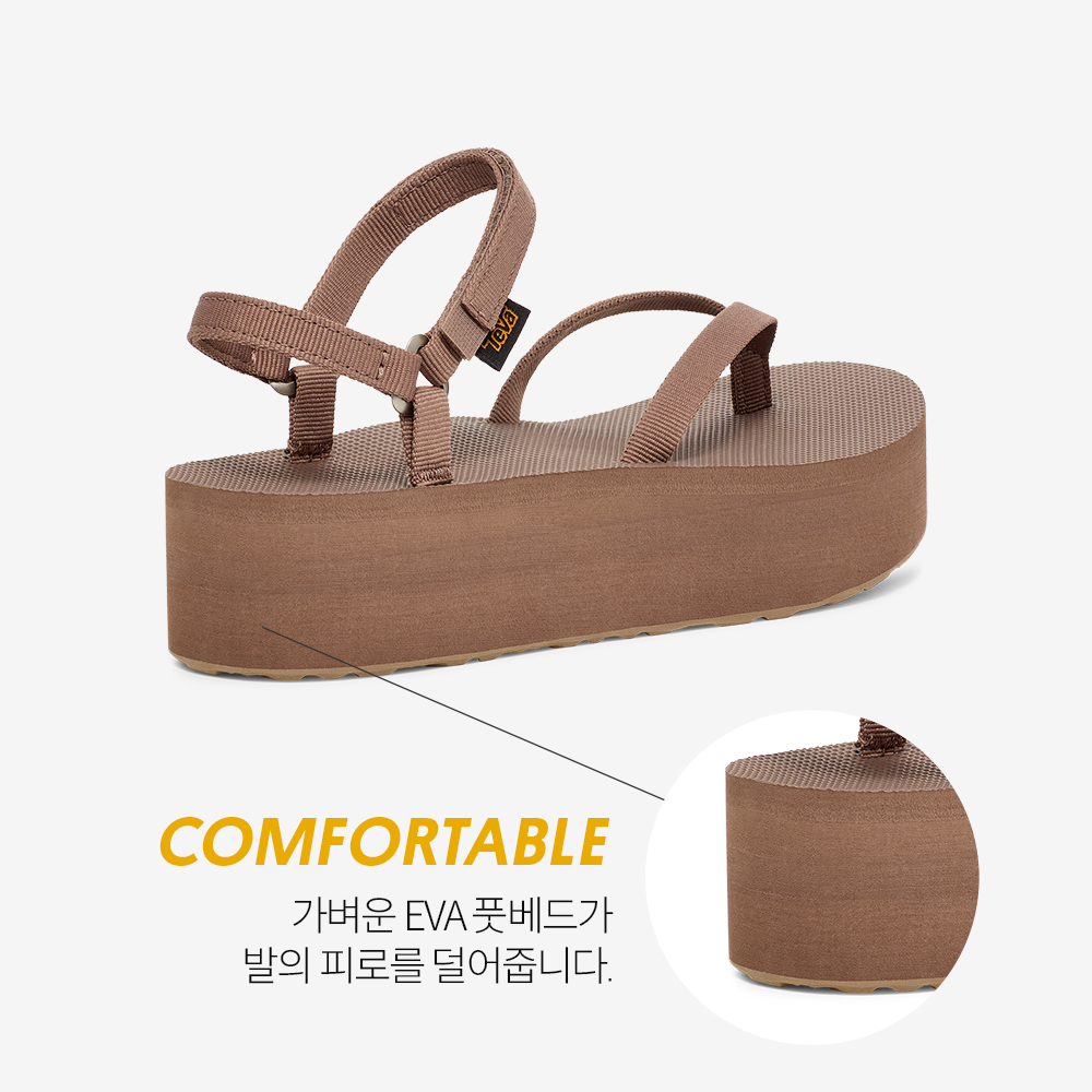테바 여성 플랫폼 샌들 슬림 CRB(TEVA Women Flatform Sandal Slim CRB) - 4