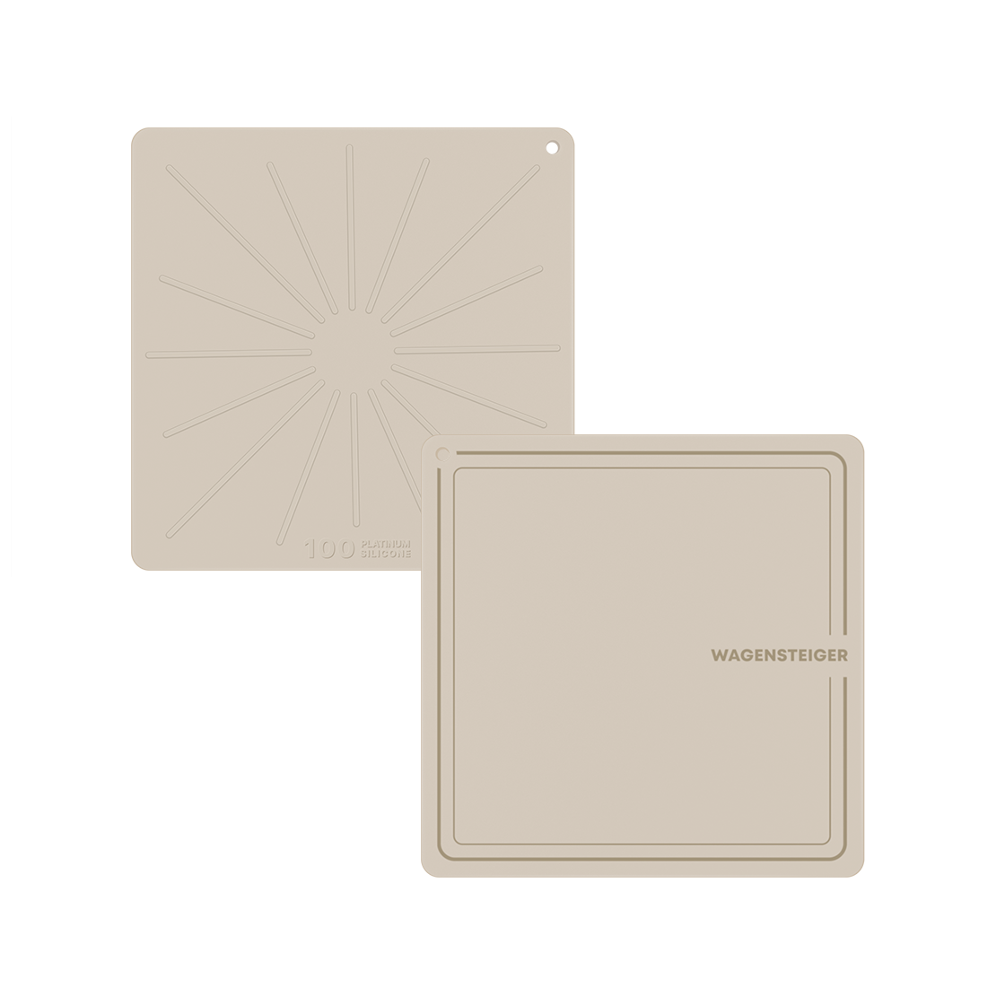 GUUDWA0545 WAGENSTEIGER Platinum Silicone Induction Protection Mat Square 18cm (Cream)