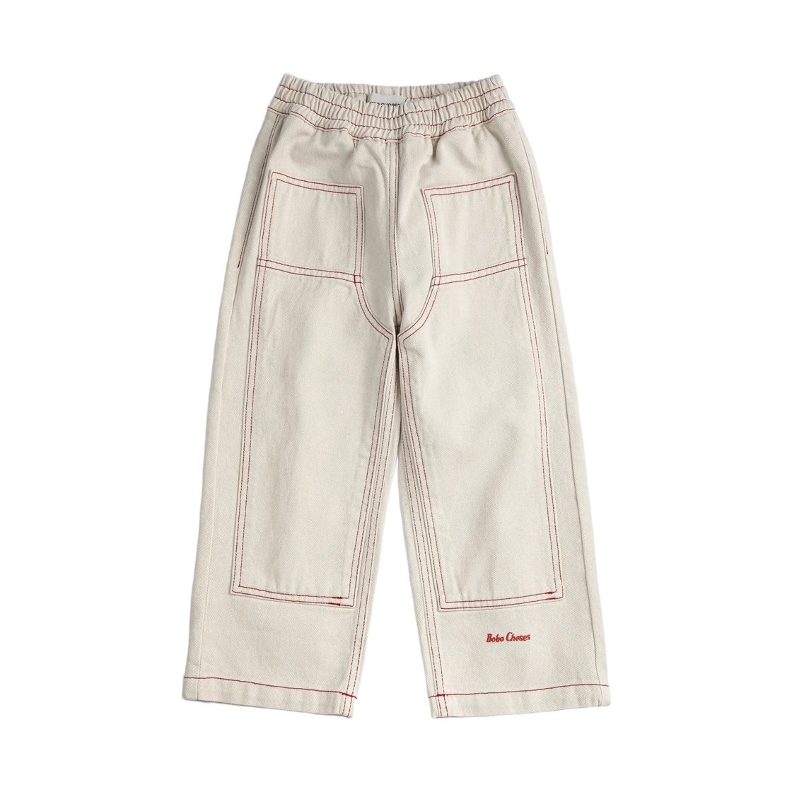 (키즈) 보보쇼즈 트윌 팬츠 오프 화이트((Kids) Bobo Choses Twill Pants Off White) - 1