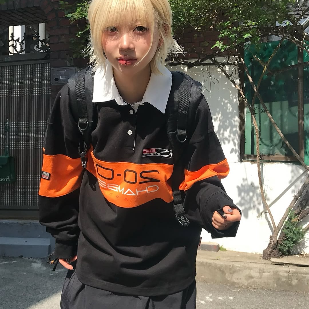 SPORT CHAMBER SC 2001 Rugby T-shirt BLACK 착용 스타일 - 6