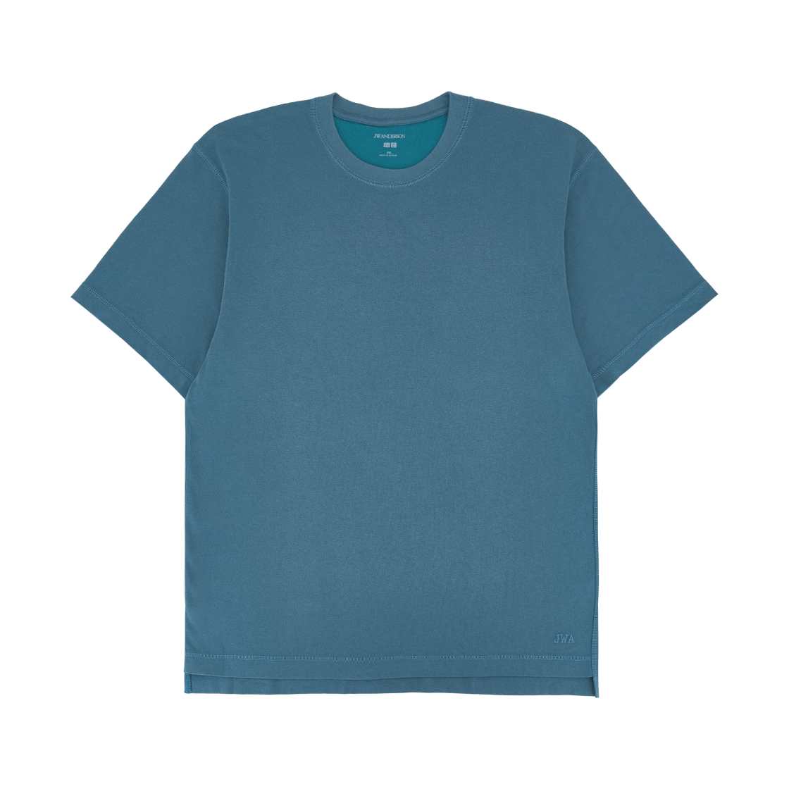 유니클로 x JW 앤더슨 바이컬러 티셔츠 블루(Uniqlo x JW Anderson Bi-Color T-Shirt Blue)