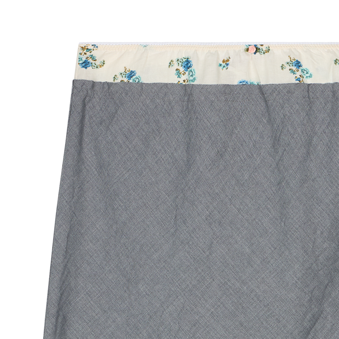 레이브 리뷰 우먼 이네즈 스커트 그레이 오프화이트 플라워 - 26SS(Rave Review Women Inez Skirt Grey Off White Flower - 26SS) - 4