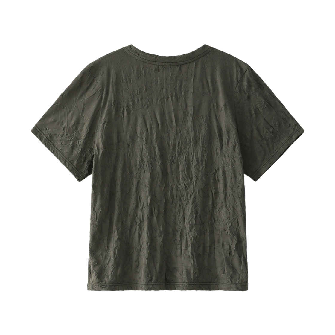 블루 선플라워 텍스쳐 헨리넥 반팔티셔츠 차콜(Blue Sunflower Texture Henley Half Tee Charcoal) - 3