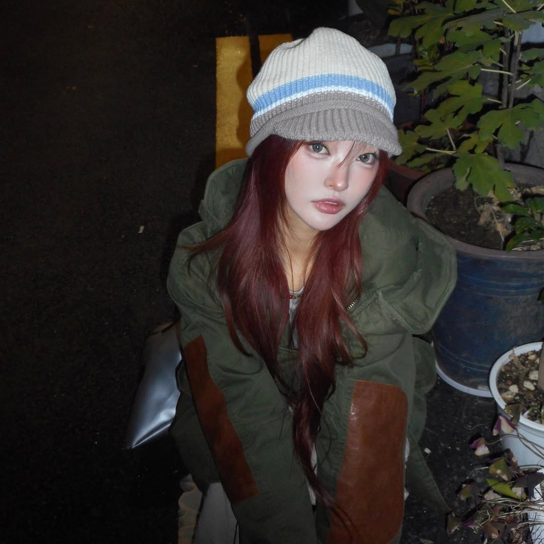 SPORT CHAMBER SC Glide Knit Cap IVORY 착용 스타일 - 5