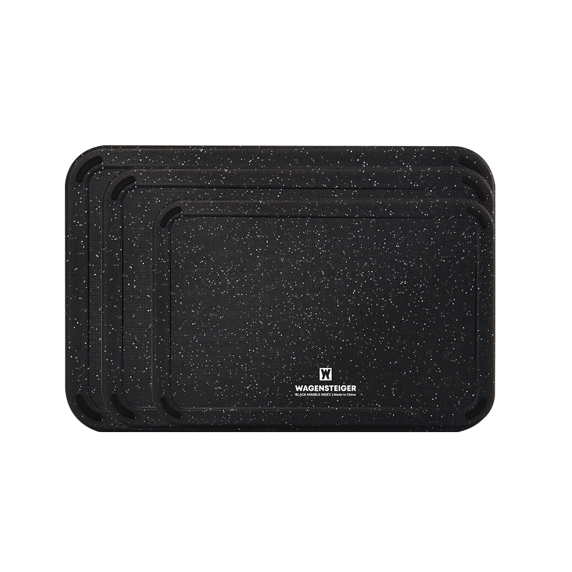 GUUDWA0631 WAGENSTEIGER Black Marble Index Cutting Board 3-Piece Set