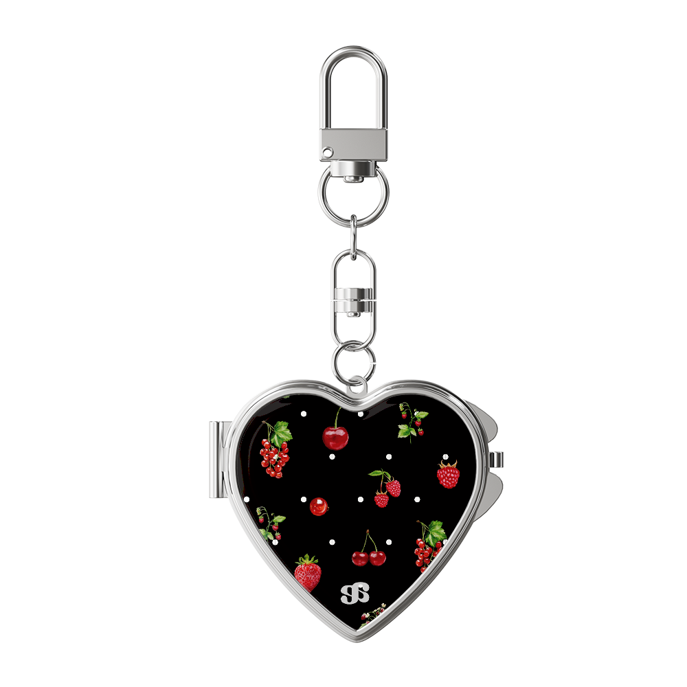 어프어프 와일드베리(하트 거울키링)(earpearp Wild Berry Heart Mirror Keyring) - 1