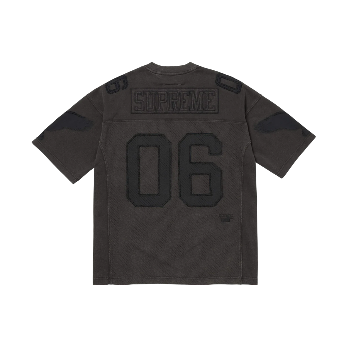 슈프림 x MM6 메종 마르지엘라 코튼 풋볼 저지 블랙 - 26SS(Supreme x MM6 Maison Margiela Cotton Football Jersey Black - 26SS) - 2