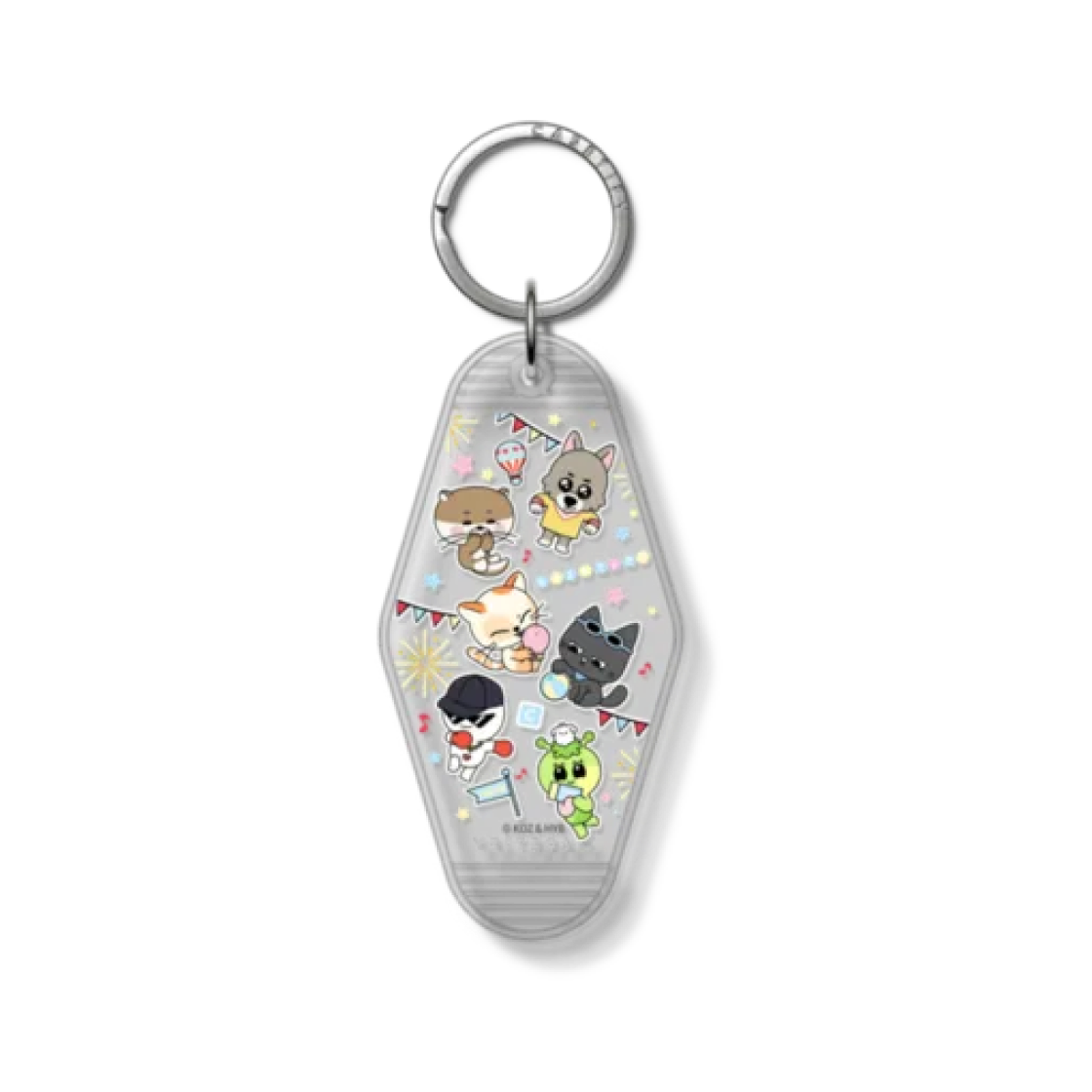 - Casetify x BBNEXDO Sticker Keychain Tag Frost White