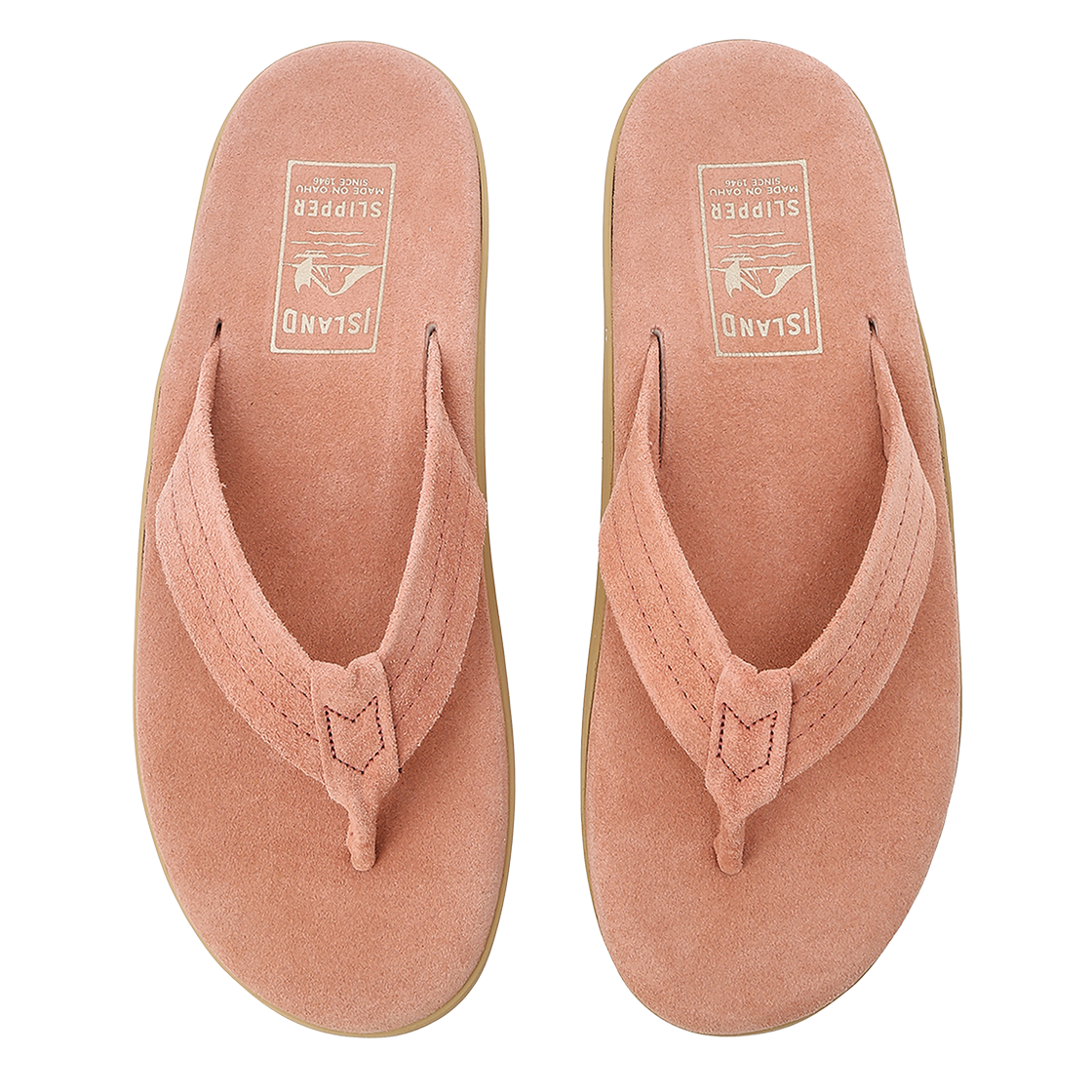 아일랜드 슬리퍼 남여공용 핑크 클래식 스웨이드 Y 슬라이드(Island Slipper Unisex Pink Classic Suede Y-Slide) - 5