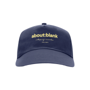 [KREAM 단독] About:Blank Box Cap Navy Yellow - 26SS