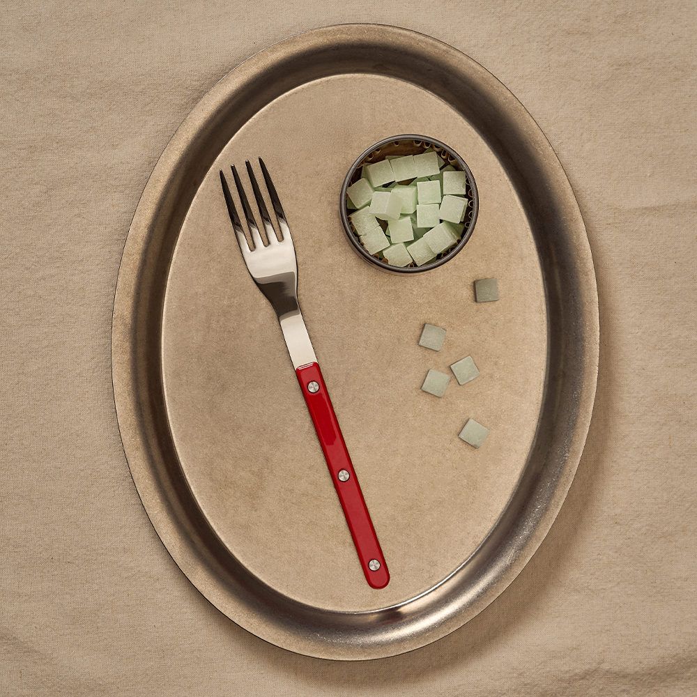 바겐슈타이거 스텐 304 셀레스트 벨루어 커트러리 포크 브릭 레드(WAGENSTEIGER Stainless Steel 304 Celeste Velour Fork (Brick Red)) - 2