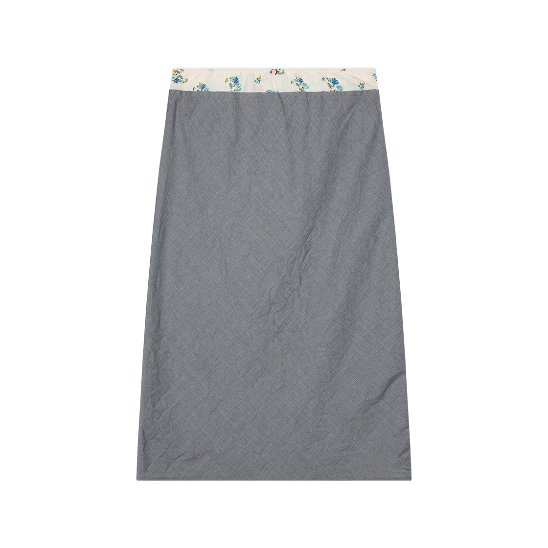 레이브 리뷰 우먼 이네즈 스커트 그레이 오프화이트 플라워 - 26SS(Rave Review Women Inez Skirt Grey Off White Flower - 26SS)