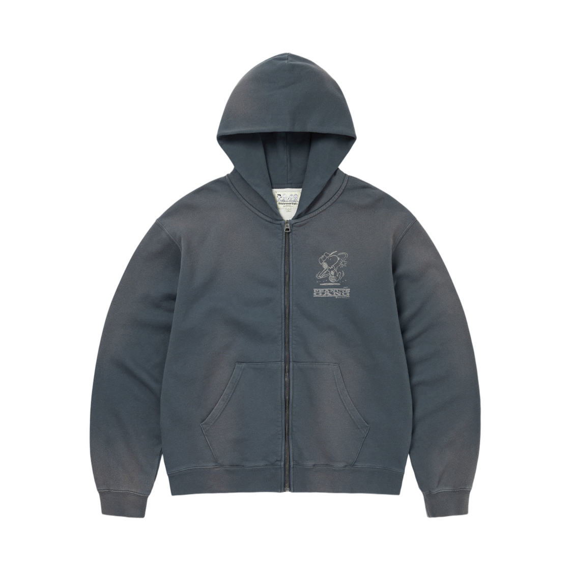 디스이즈네버댓 x 피너츠 집업 후드 페이디드 네이비(Thisisneverthat x Peanuts Zip Up Hoodie Faded Navy) - 1