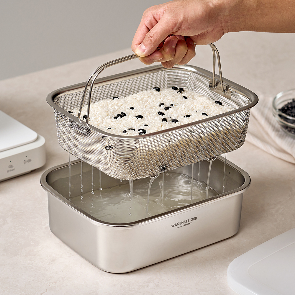 바겐슈타이거 무연마 드레인 스텐 304 박스 L 뚜껑 채반(WAGENSTEIGER Abrasive-Free Drain Stainless Steel 304 Box L) - 3