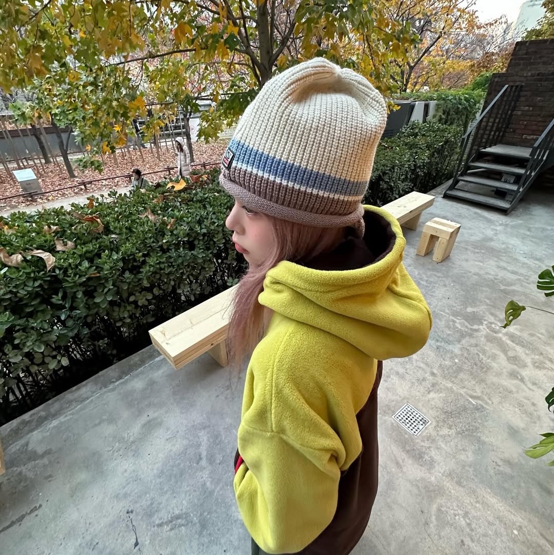 SPORT CHAMBER SC Glide Knit Cap IVORY 착용 스타일 - 4