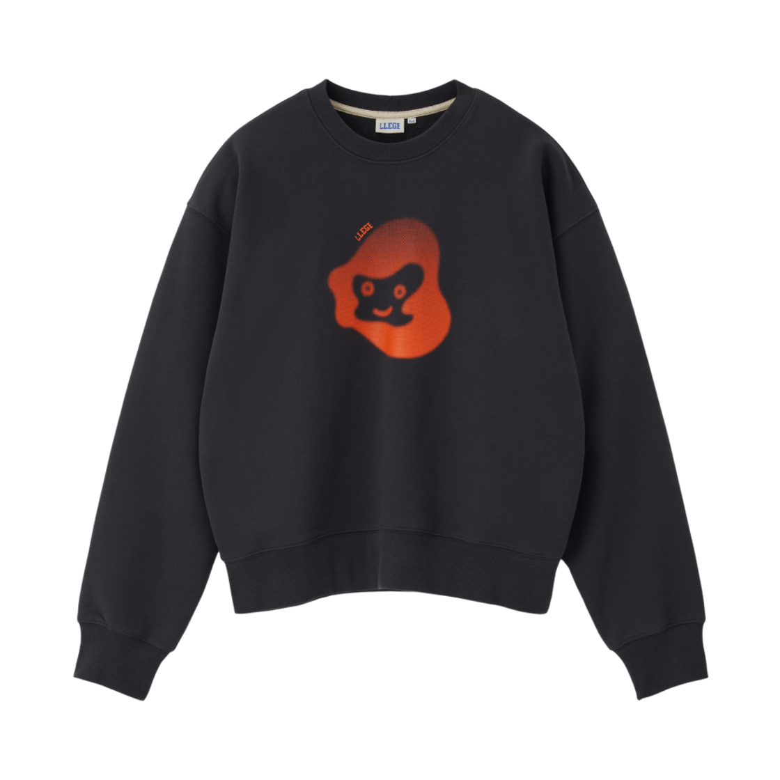 LL25WSLS002BC LLEGE Jubangwol Heavy Cotton Sweatshirt Bluish Charcoal