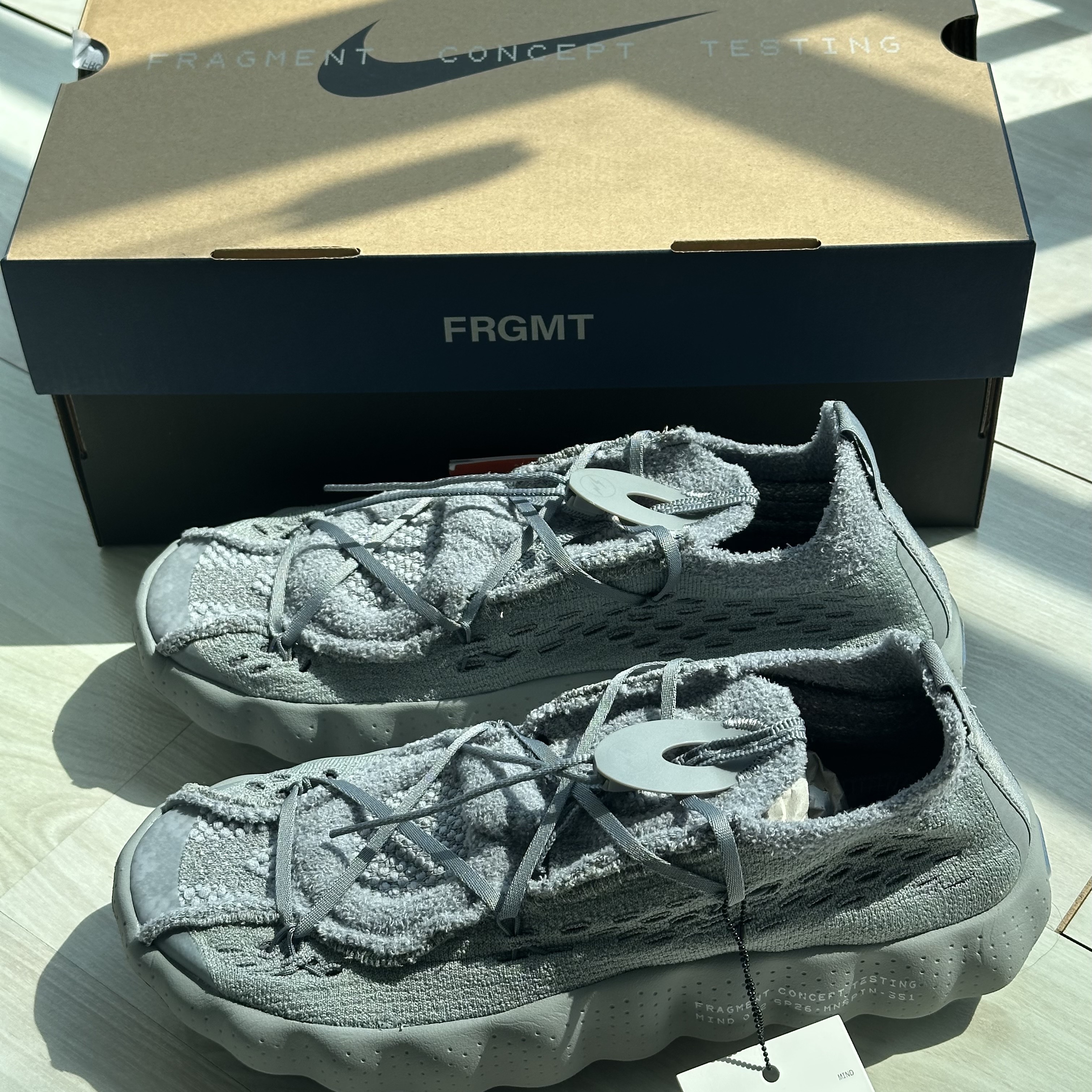 Nike x Fragment Mind 002 Particle Grey 착용 스타일 - 4