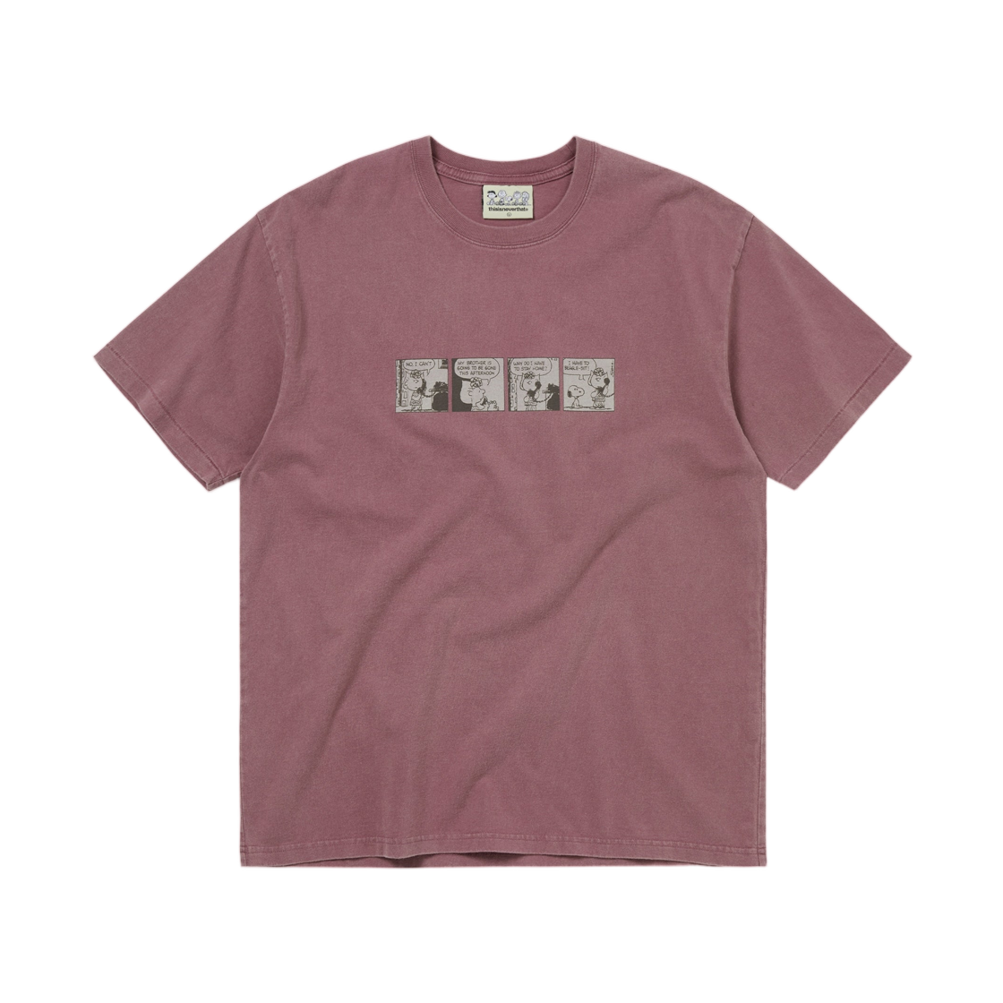 디스이즈네버댓 x 피너츠 코믹 스트립 티셔츠 푸시아(Thisisneverthat x Peanuts Comic Strip T-Shirt Fuchsia) - 1