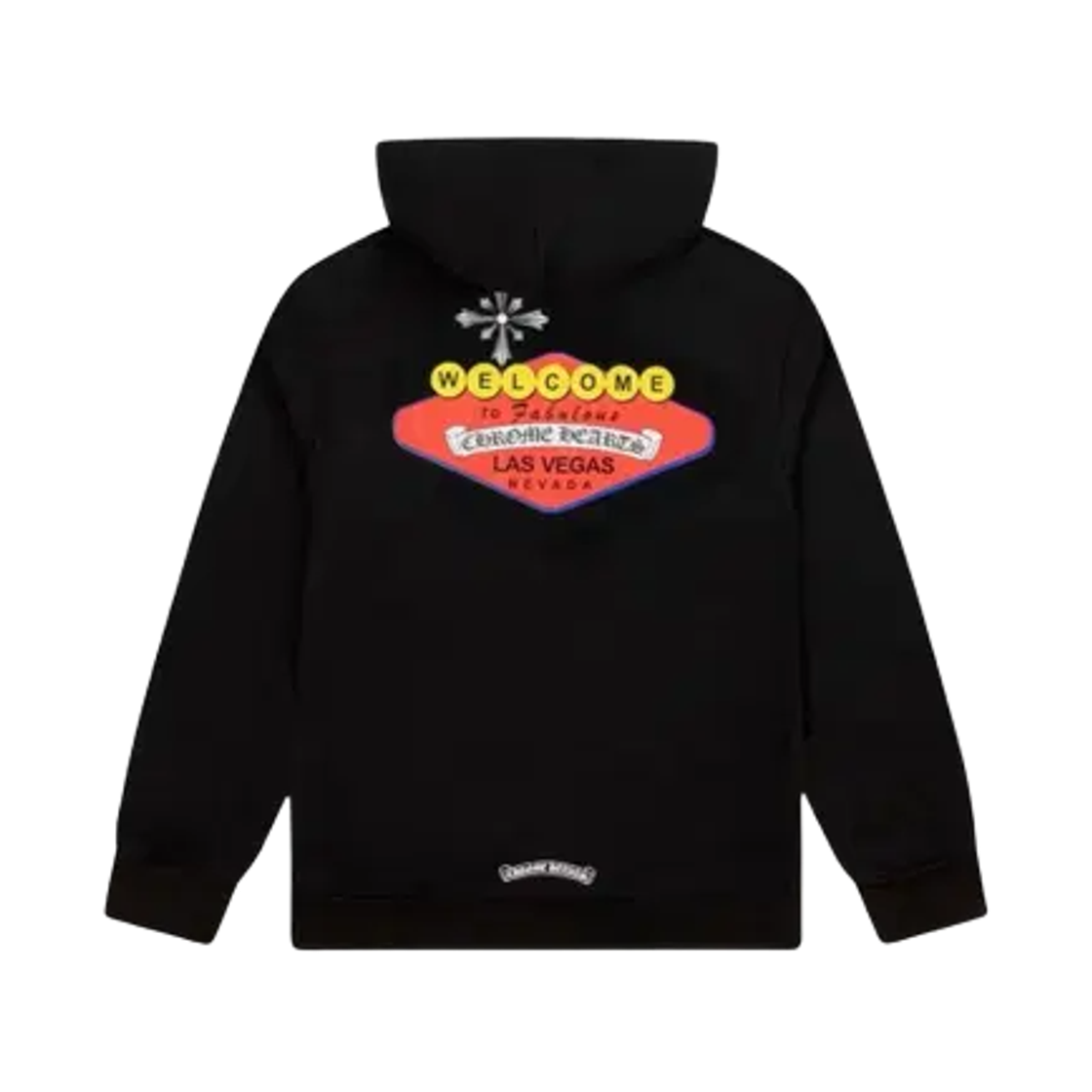 크롬하츠 스크롤 로고 풀오버 후드 블랙 - 라스 베가스 한정(Chrome Hearts Scroll Logo Pullover Hoodie Black - Las Vegas Exclusive) - 2