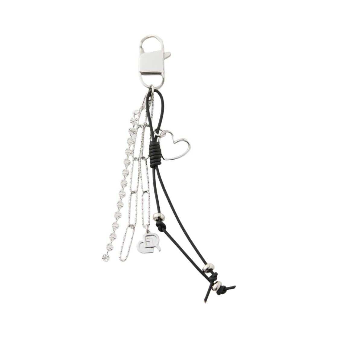 RKSN217 ROMANTINUER SN.217 Heart Charm Leather Keyring