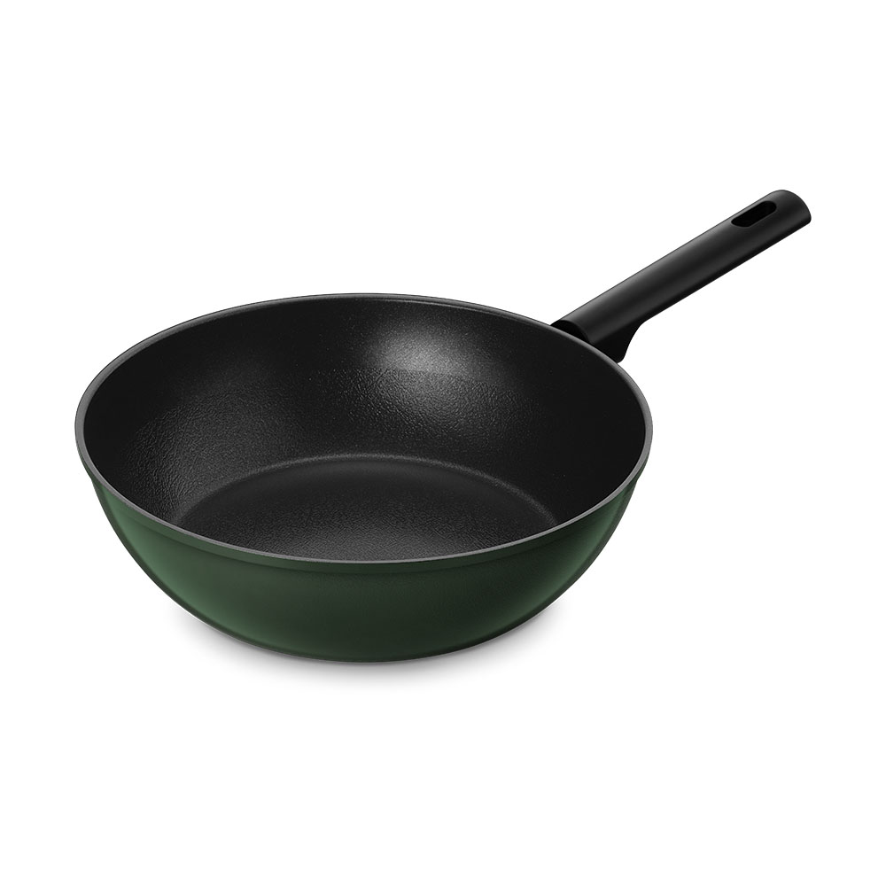 바겐슈타이거 국내생산 톤앤톤 티타늄코팅 웍팬 28cm 그린(WAGENSTEIGER Tone & Tone Titanium Coated Wok Pan 28cm (Green)) - 6