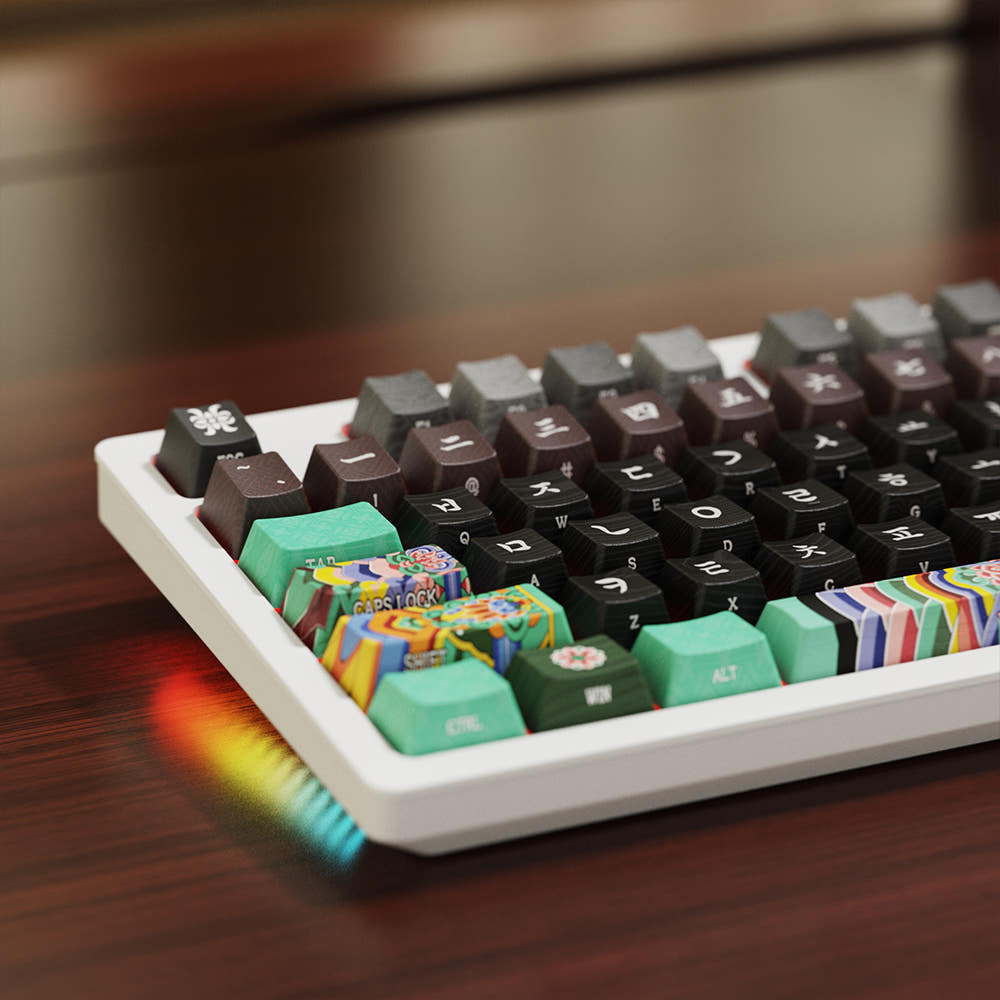 시이닷 블랙 단청 염료승화 한글 PBT 키캡(C.e.dot Black Dancheong Hangul PBT Keycaps) - 5