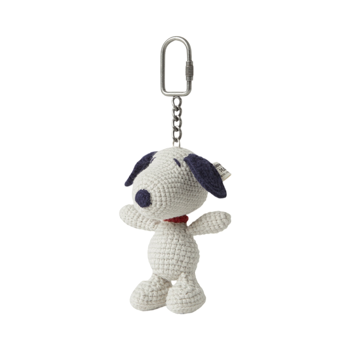 디스이즈네버댓 x 피너츠 크로쉐 플러시 키체인 베이지(thisisneverthat x Peanuts Crochet Plush Keychain Beige)