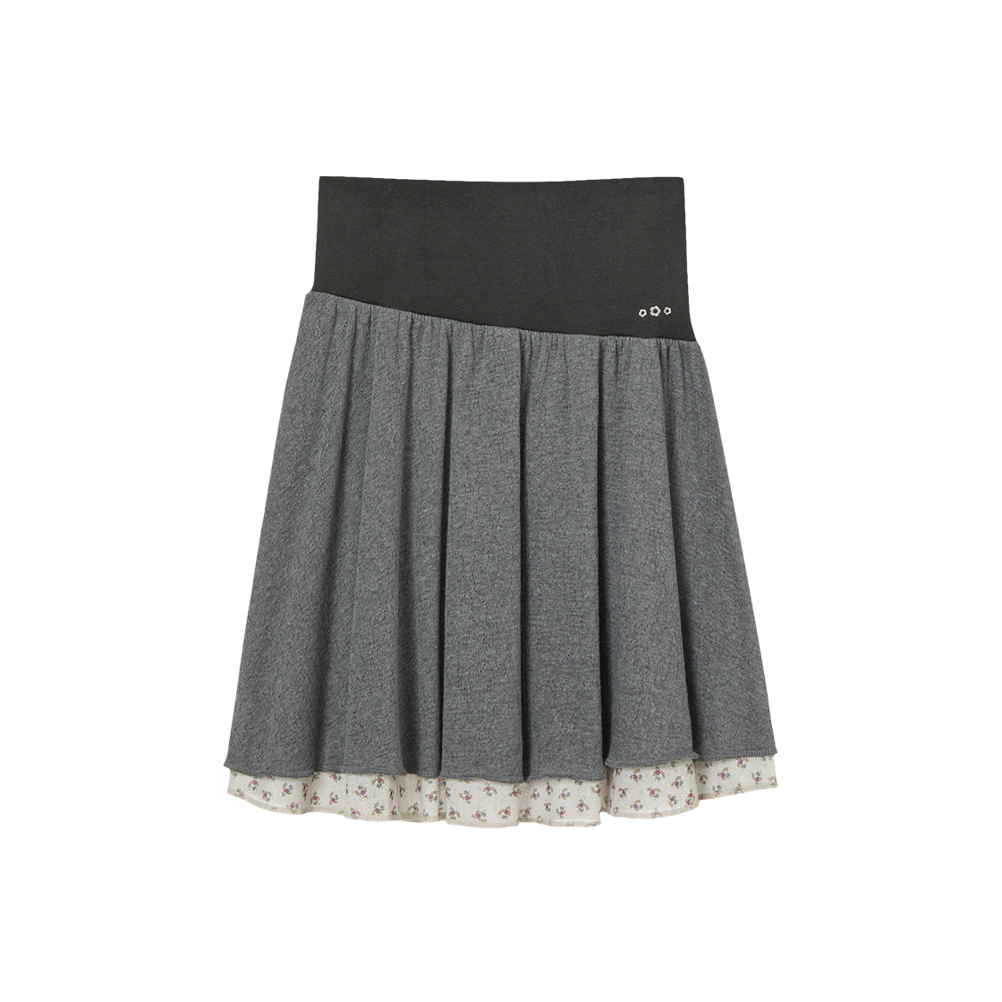 에이이에이이 레이어드 스커트 차콜(AEAE Layered Skirt Charcoal)